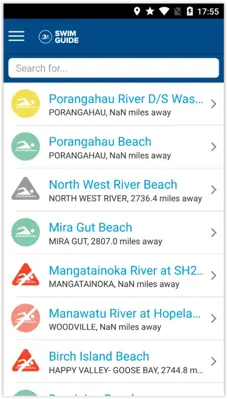 Swim Guide android App screenshot 2